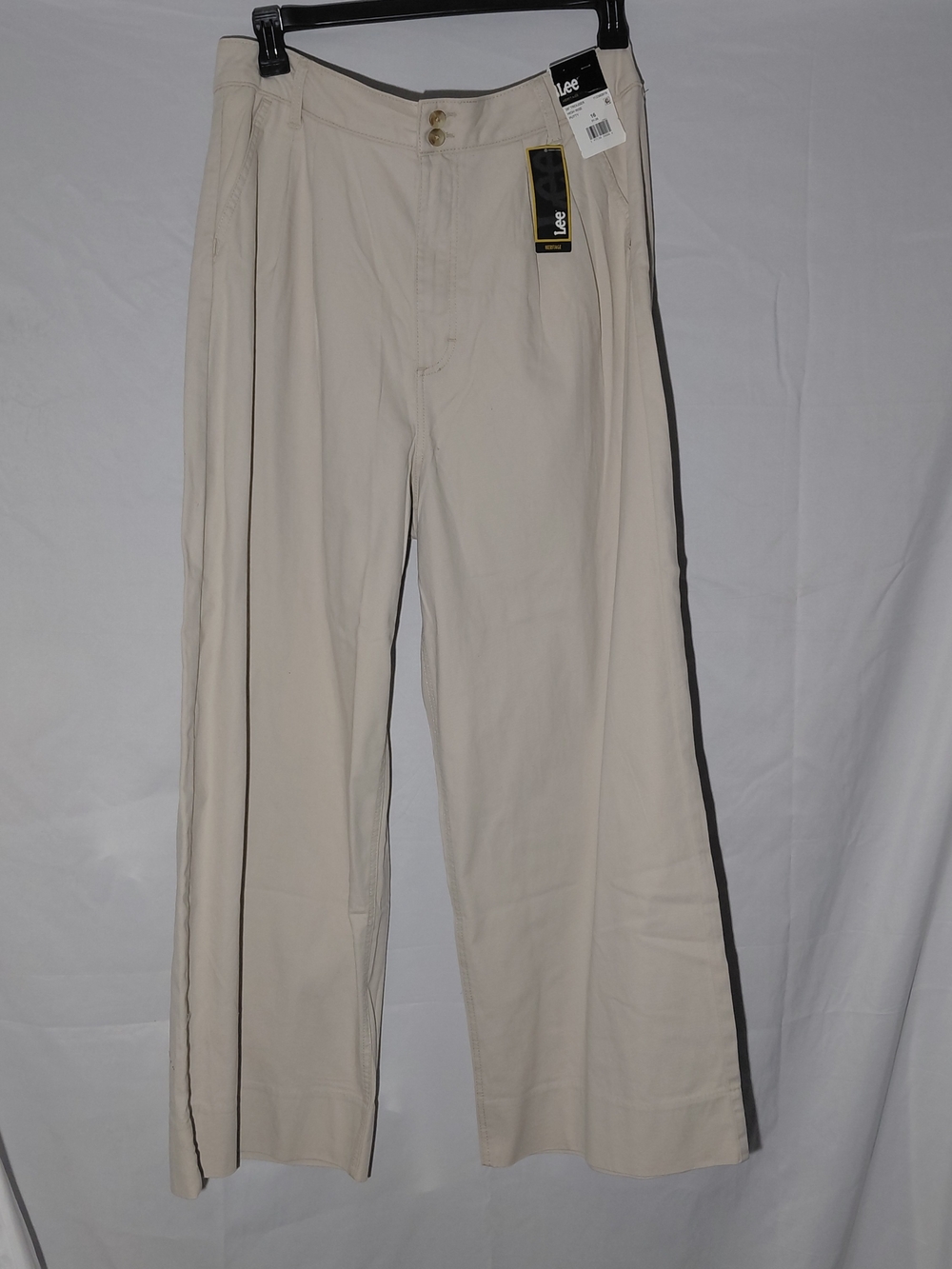 Lee Wide-Leg Chinos in Beige NWT